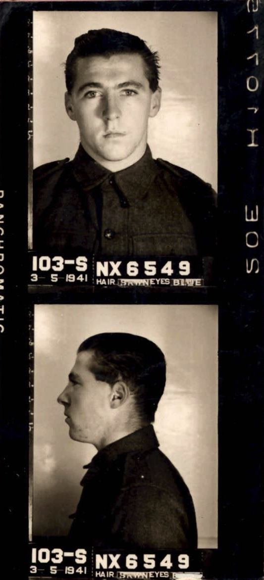 Identity photographs in Service 
						Record
