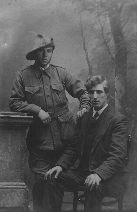 Portrait with brother Frederick Taylor
